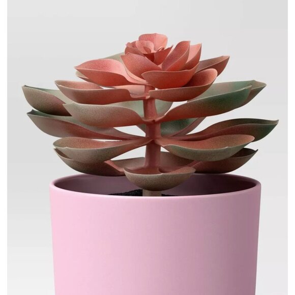 2pcs-ROOM ESSENTIALS Faux Succulents Artificial Plants Pink 3 pack - Picture 8 of 9